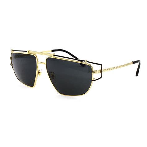 versace sunglasses gold side